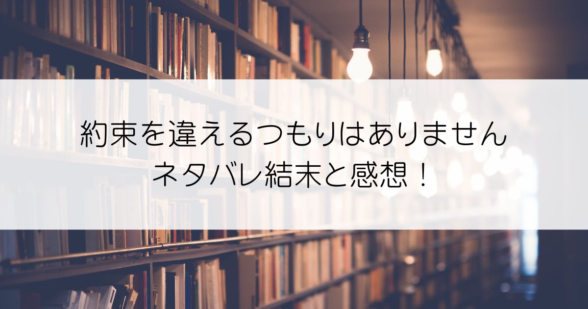 約束を違えるつもりはありませんネタバレアイキャッチ